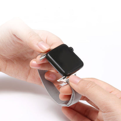 Curea pentru Apple Watch 1/2/3/4/5/6/7/8/9/SE/SE 2/Ultra/Ultra 2 (42/44/45/49mm) - Techsuit Watchband (W034) - Black