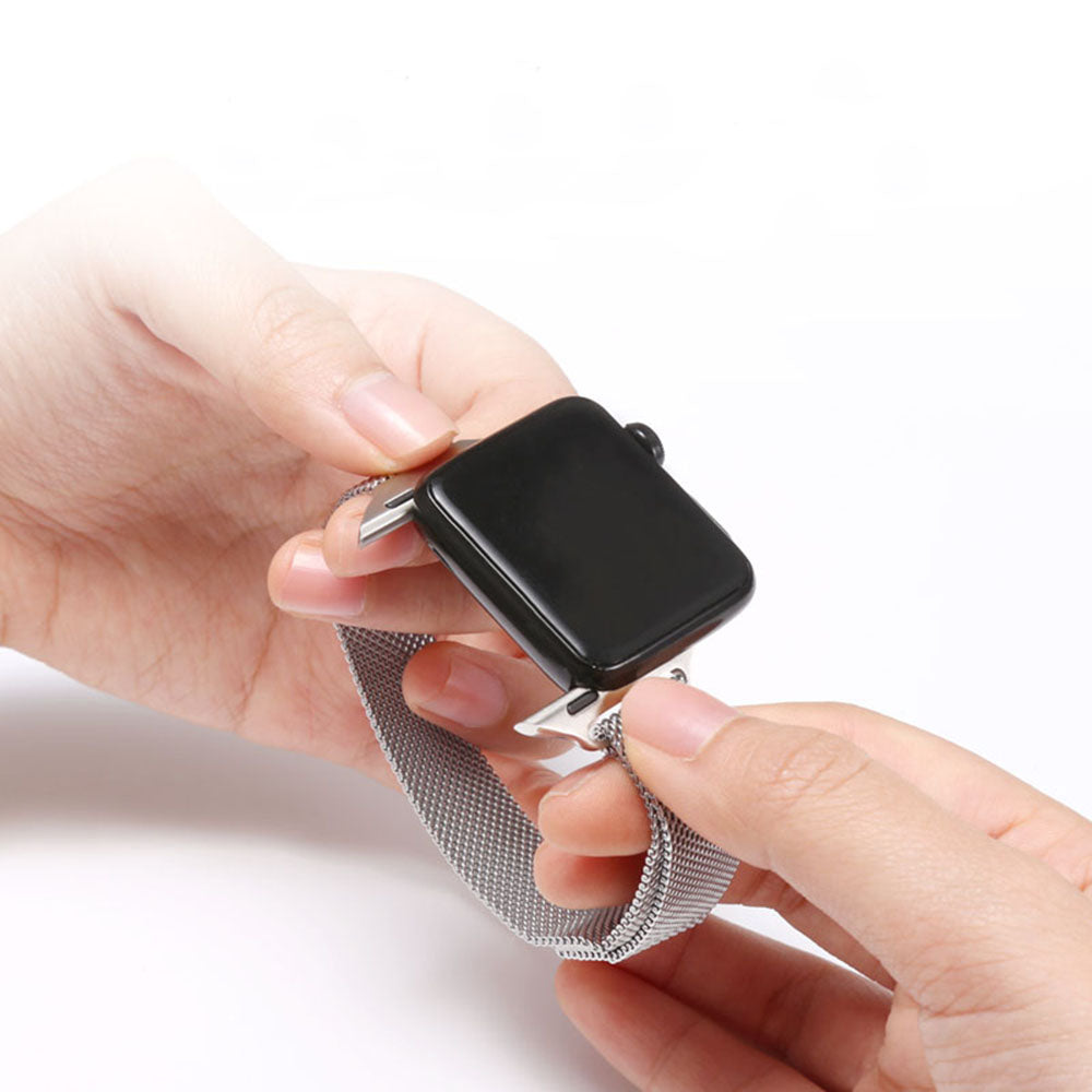 Curea pentru Apple Watch 1/2/3/4/5/6/7/8/9/SE/SE 2 (38/40/41mm) - Techsuit Watchband (W034) - Pink
