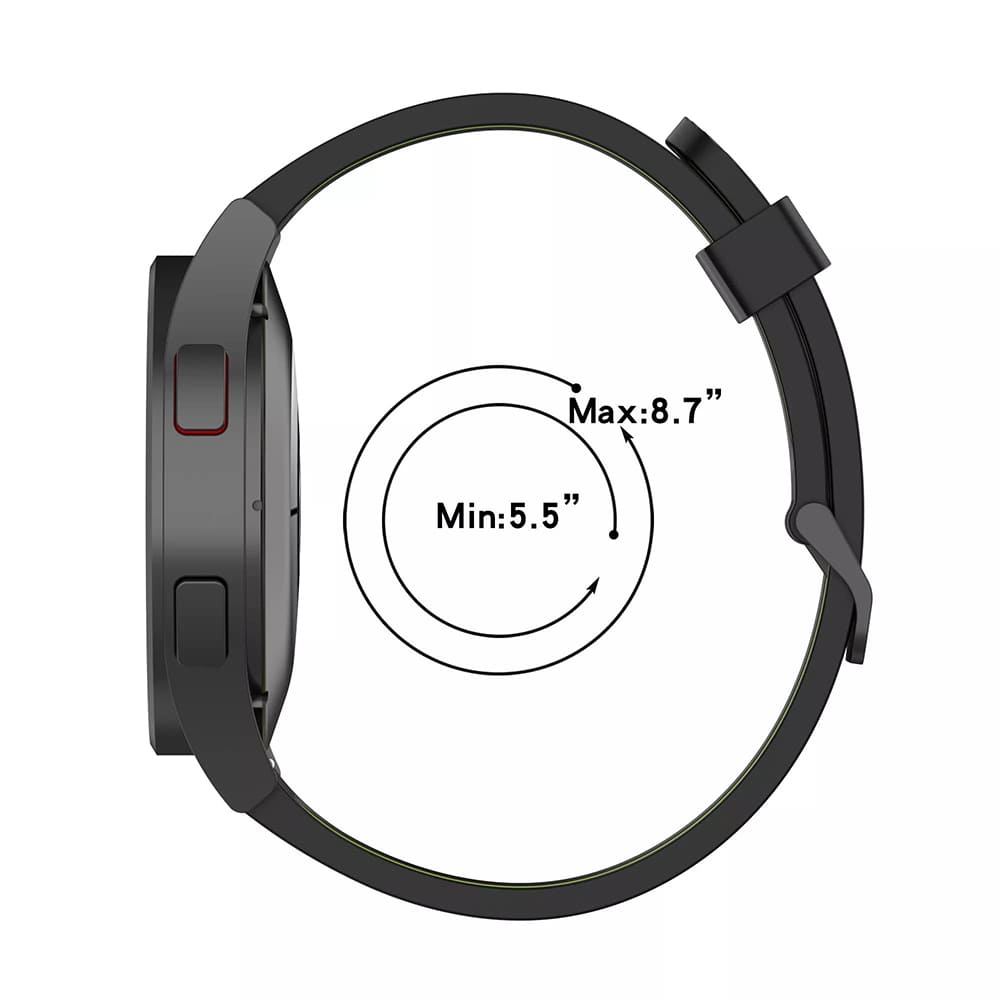 Curea pentru Huawei Watch GT 2 (46mm)/GT 2 Pro/GT 3 Pro (46mm)/Ultimate, Xiaomi Watch S1 - Techsuit Watchband 22mm (W002) - Black