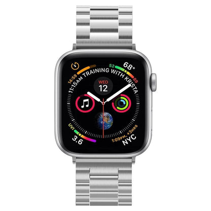 Curea pentru Apple Watch 1/2/3/4/5/6/7/8/9/SE/SE 2/Ultra/Ultra 2 (42/44/45/49mm) - Spigen Modern Fit - Silver