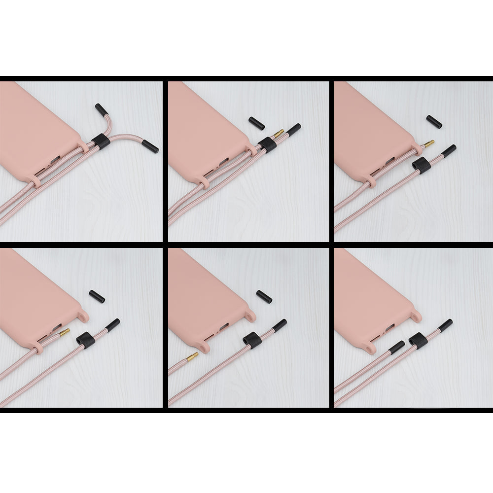 Husa pentru Xiaomi 12T / 12T Pro - Techsuit Crossbody Lanyard - Pink