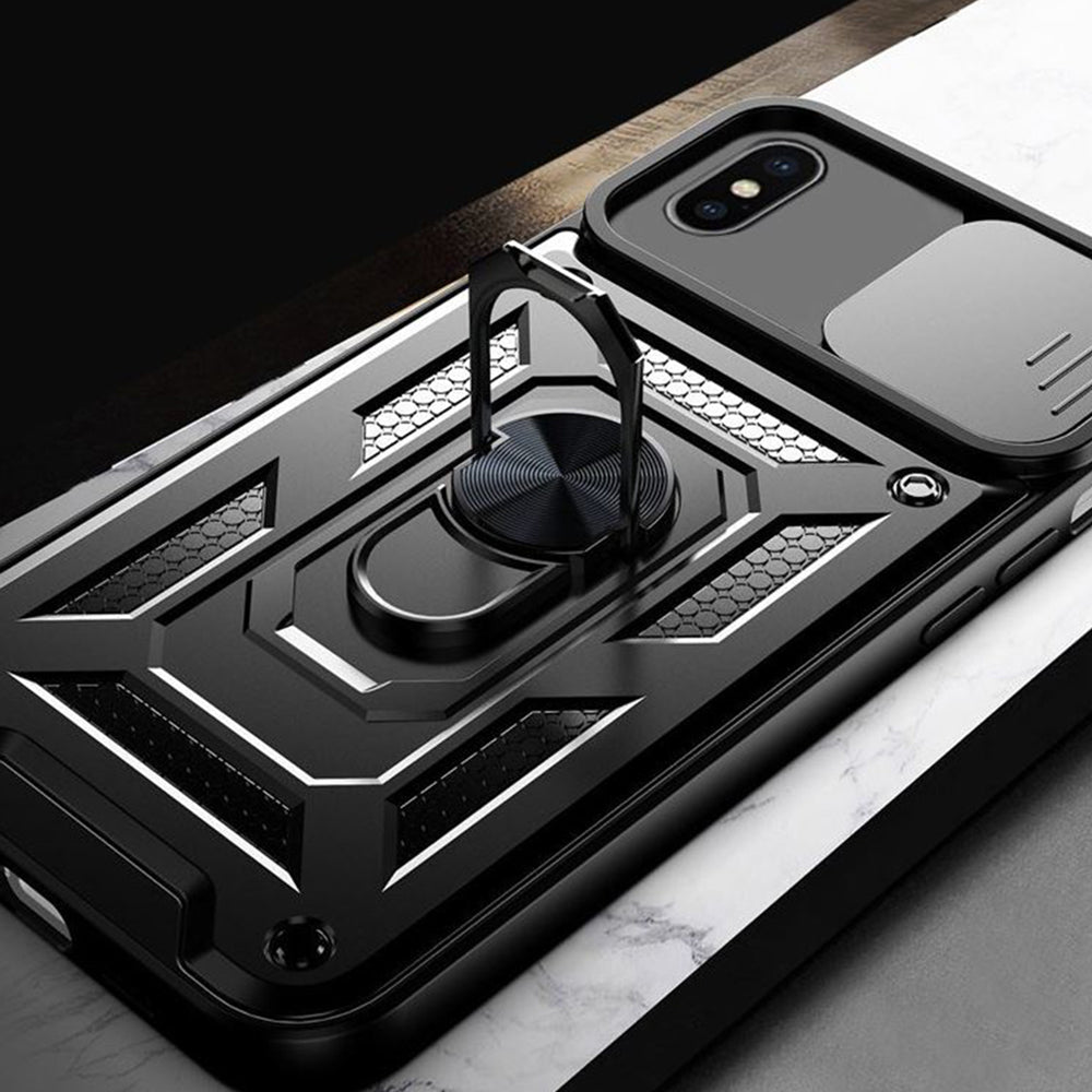 Husa pentru iPhone X / XS - Techsuit CamShield Series - Black