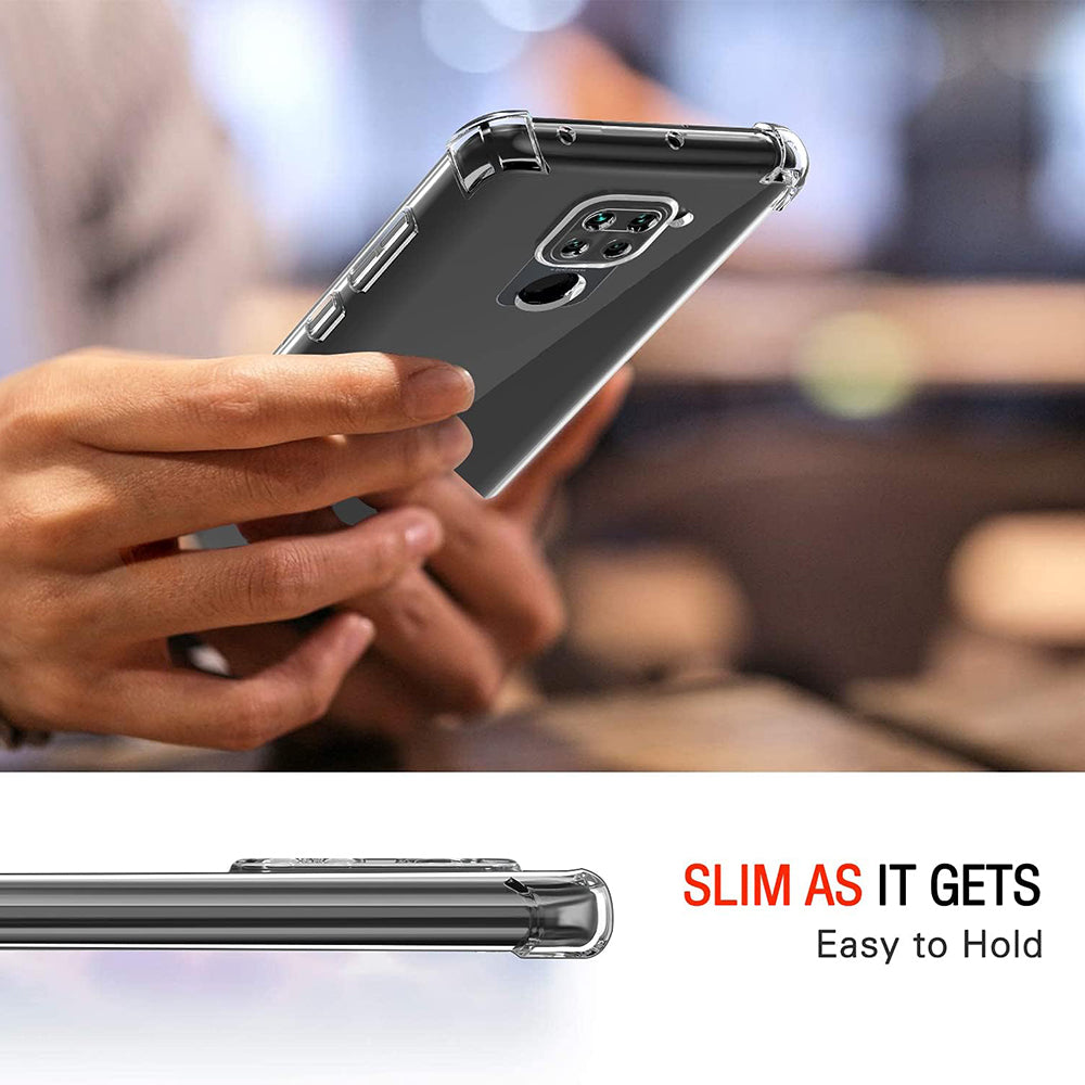 Husa pentru Xiaomi Redmi Note 9 / Redmi 10X 4G - Techsuit Shockproof Clear Silicone - Clear