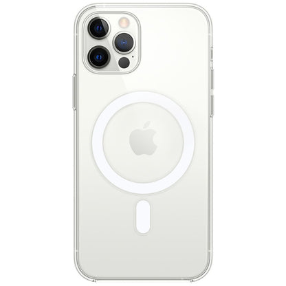 OFERTA Husa MagSafe Transparenta cu incarcare Wireless + Incarcator Wireless Magnetic pentru iPhone 12 Pro Max