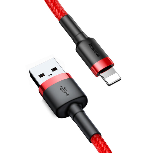 Cablu de Date USB la Lightning 1.5A, 2m - Baseus Cafule (CALKLF-C09) - Red