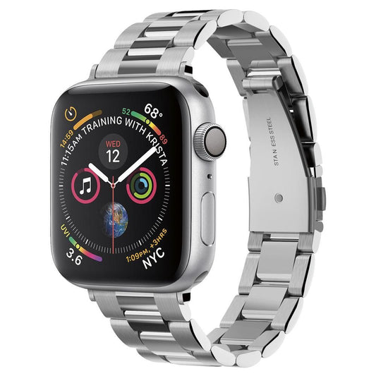 Curea pentru Apple Watch 1/2/3/4/5/6/7/8/9/SE/SE 2 (38/40/41mm) - Spigen Modern Fit - Silver