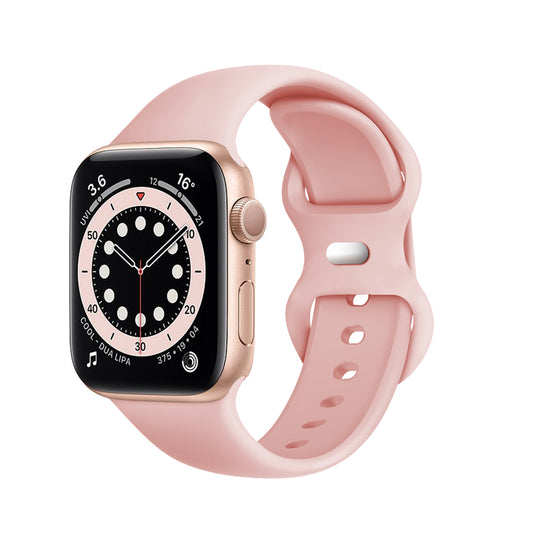 Curea pentru Apple Watch 1/2/3/4/5/6/7/8/9/SE/SE 2/Ultra/Ultra 2 (42/44/45/49mm) - Techsuit Watchband (W031) - Light Pink