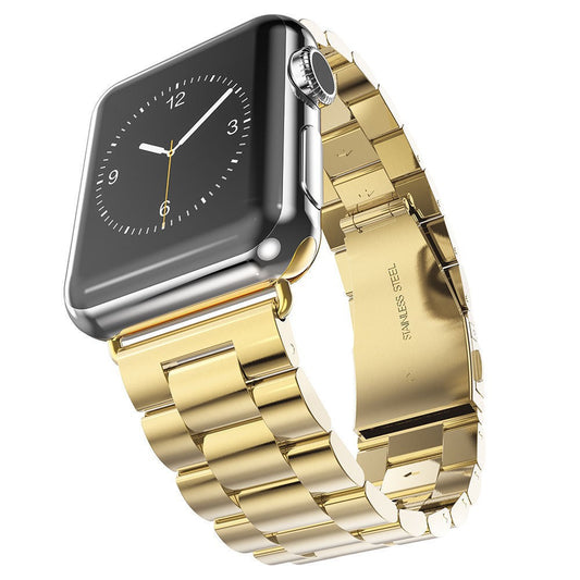 Curea pentru Apple Watch 1/2/3/4/5/6/7/8/9/SE/SE 2/Ultra//Ultra 2 (42/44/45/49mm) - Techsuit Watchband (W036) - Gold