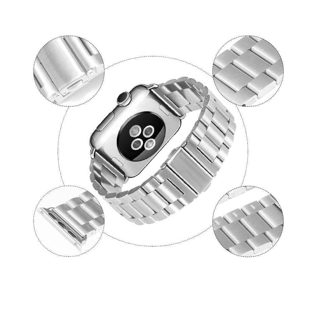 Curea pentru Apple Watch 1/2/3/4/5/6/7/8/9/SE/SE 2/Ultra//Ultra 2 (42/44/45/49mm) - Techsuit Watchband (W036) - Gold