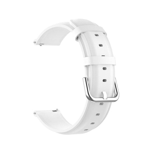 Curea pentru Samsung Galaxy Watch 4/5/Active 2, Huawei Watch GT 3 (42mm)/GT 3 Pro (43mm) - Techsuit Watchband 20mm (W007PU) - White