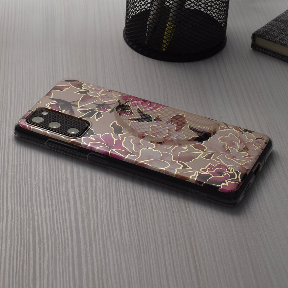 Husa pentru Samsung Galaxy S22 Ultra 5G - Techsuit Marble Series - Mary Berry Nude