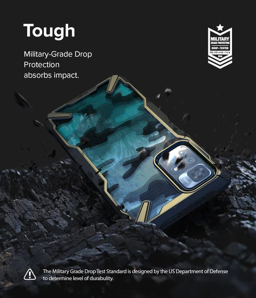 Husa pentru Xiaomi Poco M4 Pro 5G - Ringke Fusion X Design - Camo Black