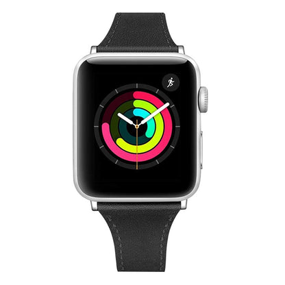 Curea dama pentru Apple Watch 1/2/3/4/5/6/7/8/9/SE/SE 2/Ultra/Ultra 2 (42/44/45/49mm) - Techsuit Watchband (W033) - Black