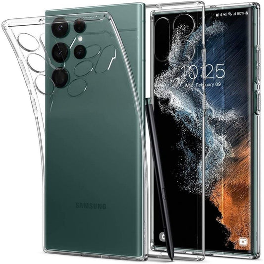 Husa pentru Samsung Galaxy S22 Ultra 5G - Spigen Liquid Crystal - Clear