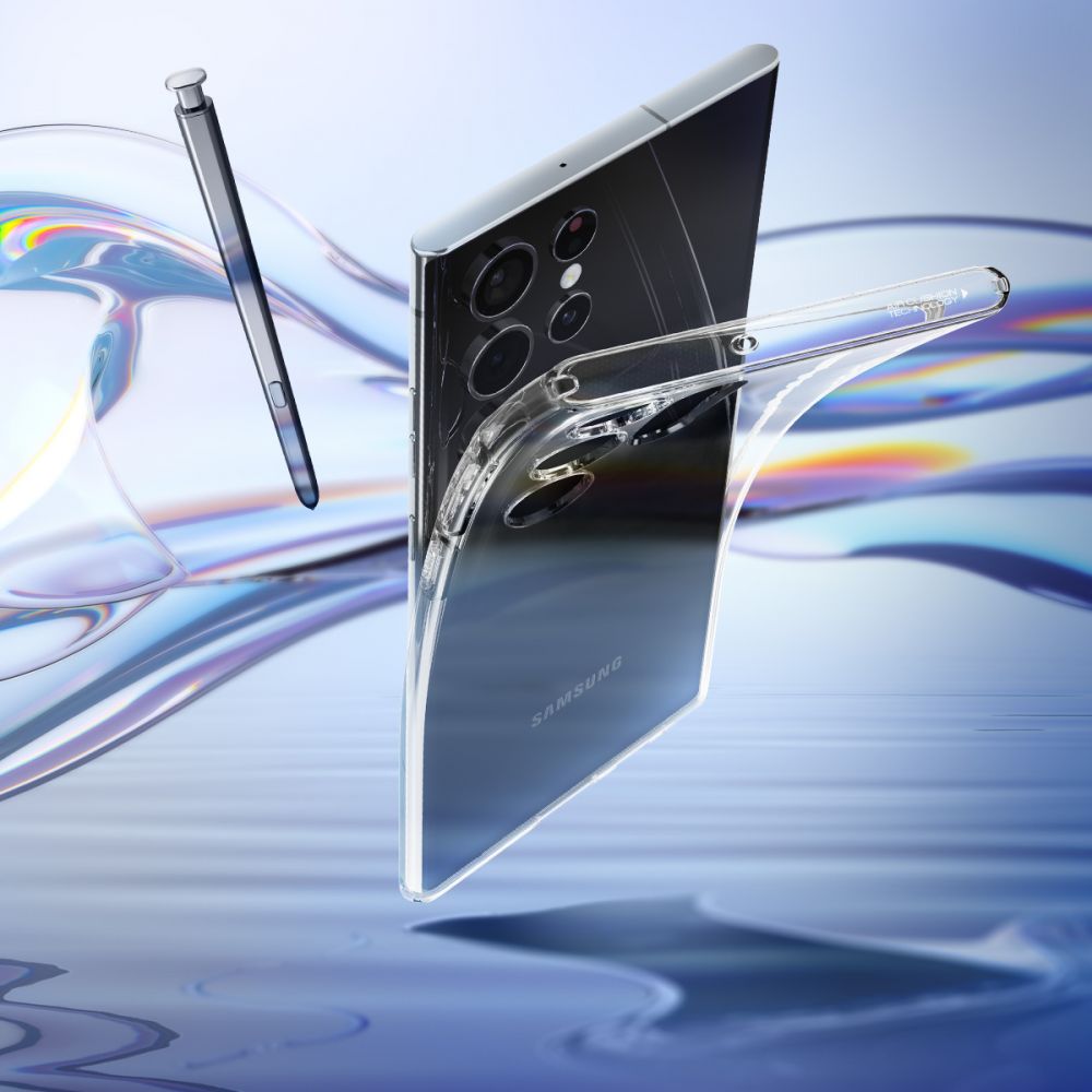Husa pentru Samsung Galaxy S22 Ultra 5G - Spigen Liquid Crystal - Clear