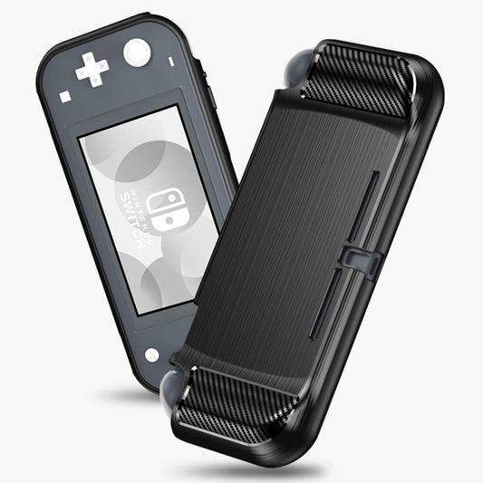 Husa pentru Nintendo Switch Lite - Techsuit Carbon Silicone - Black