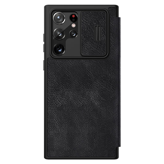 Husa pentru Samsung Galaxy S22 Ultra 5G - Nillkin QIN Leather Pro Case - Black