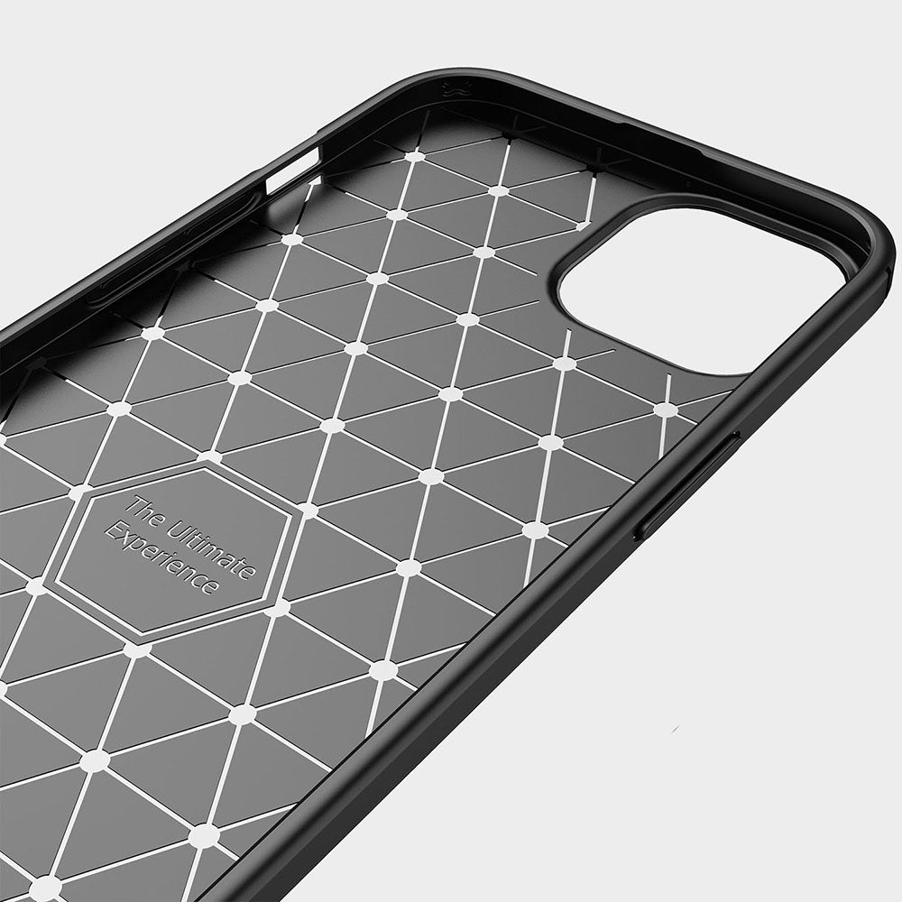 Husa pentru iPhone 13 Pro Max - Techsuit Carbon Silicone - Black