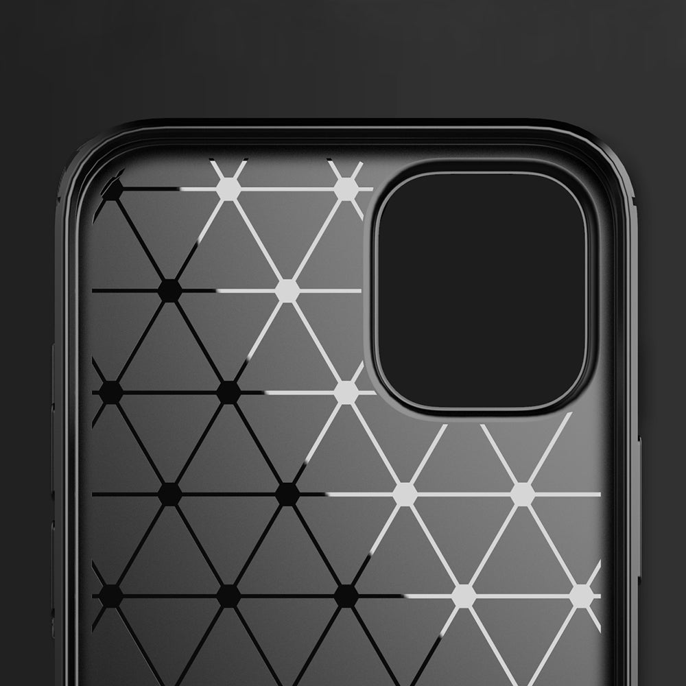 Husa pentru iPhone 13 Pro Max - Techsuit Carbon Silicone - Black