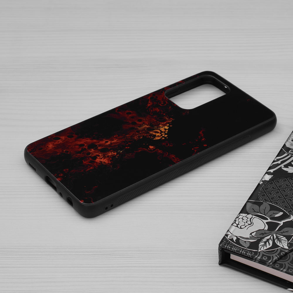 Husa pentru Samsung Galaxy A72 4G / A72 5G - Techsuit Glaze Series - Red Nebula