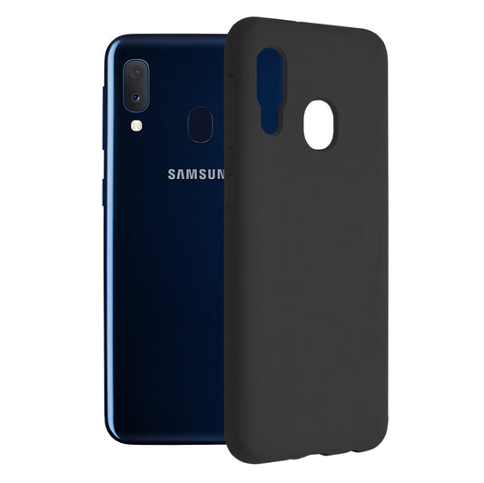 Husa pentru Samsung Galaxy A20e - Techsuit Soft Edge Silicone - Black