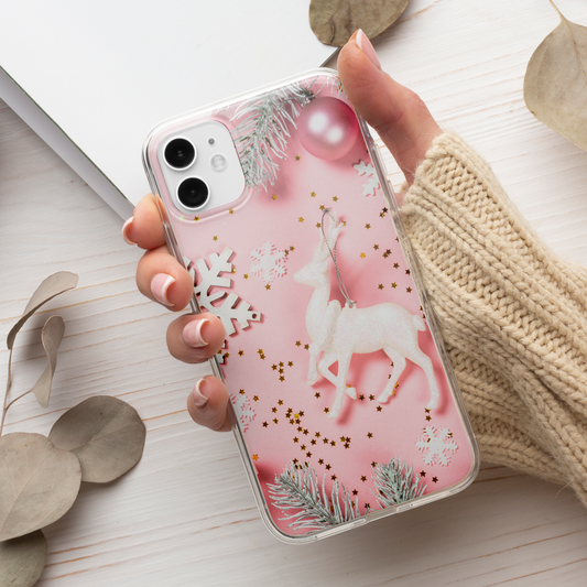 Husa Craciun Pink Holiday - Apple iPhone