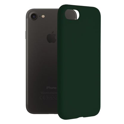 Husa pentru iPhone 7 / 8 / SE 2, SE 2020 / SE 3, SE 2022 - Techsuit Soft Edge Silicone - Dark Green