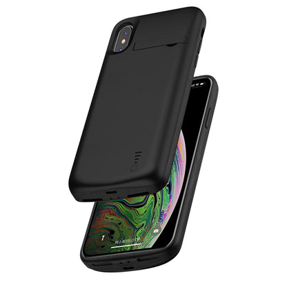 Husa pentru iPhone XS Max cu Baterie de 6000mAh - Techsuit Power Pro - Black