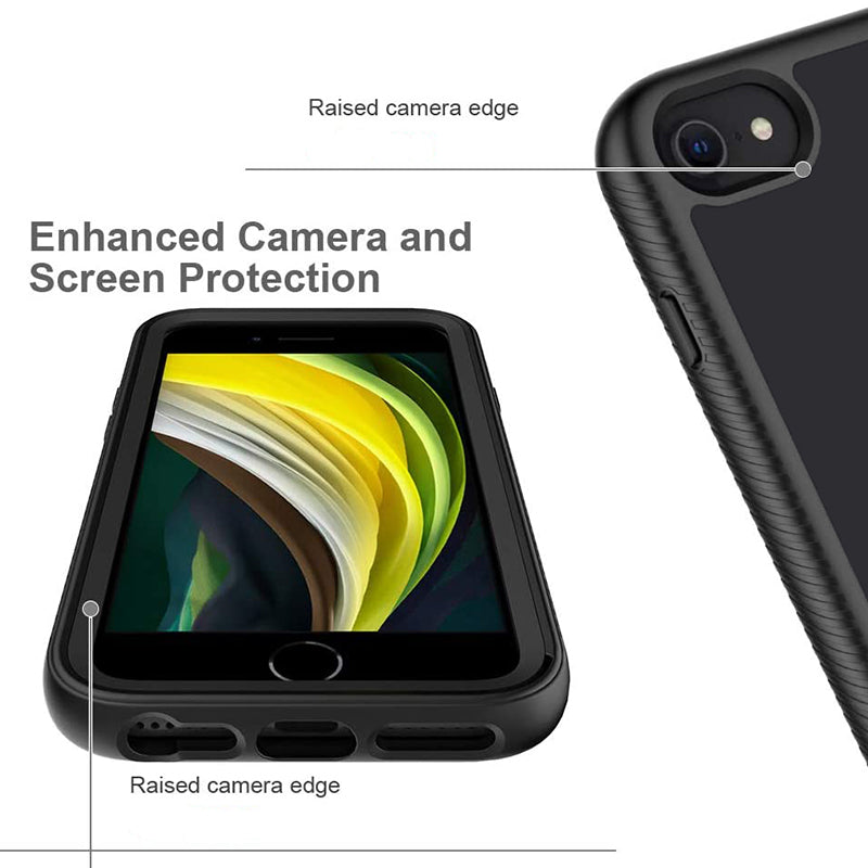 Husa pentru iPhone 6 / 6S / 7 / 8 / SE 2, SE 2020 / SE 3, SE 2022 + Folie - Techsuit Defense360 Pro - Black