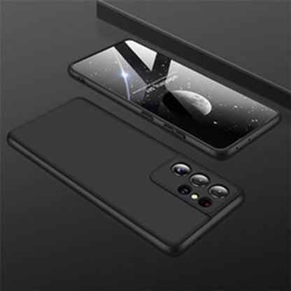 Husa pentru Samsung Galaxy S21 Ultra 5G + Folie - GKK 360 - Black