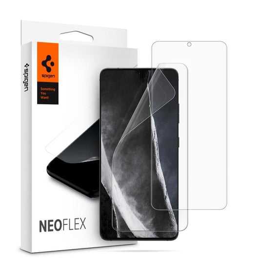Folie pentru Samsung Galaxy S21 Ultra 5G (set 2) - Spigen Neo Flex - Clear