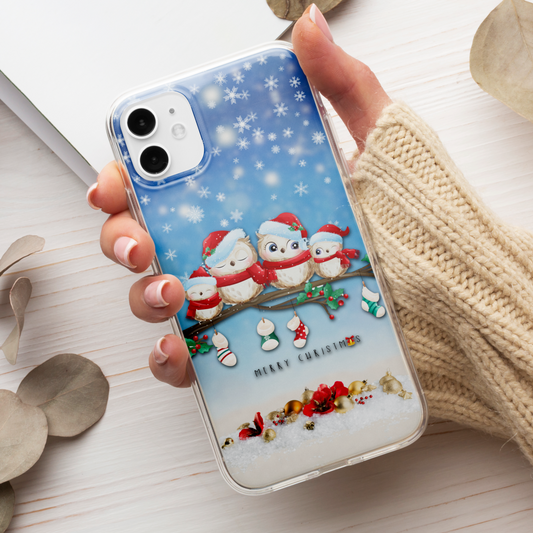 Husa Craciun Christmas Owls - Apple iPhone