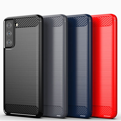 Husa pentru Samsung Galaxy S21 Plus 5G - Techsuit Carbon Silicone - Black