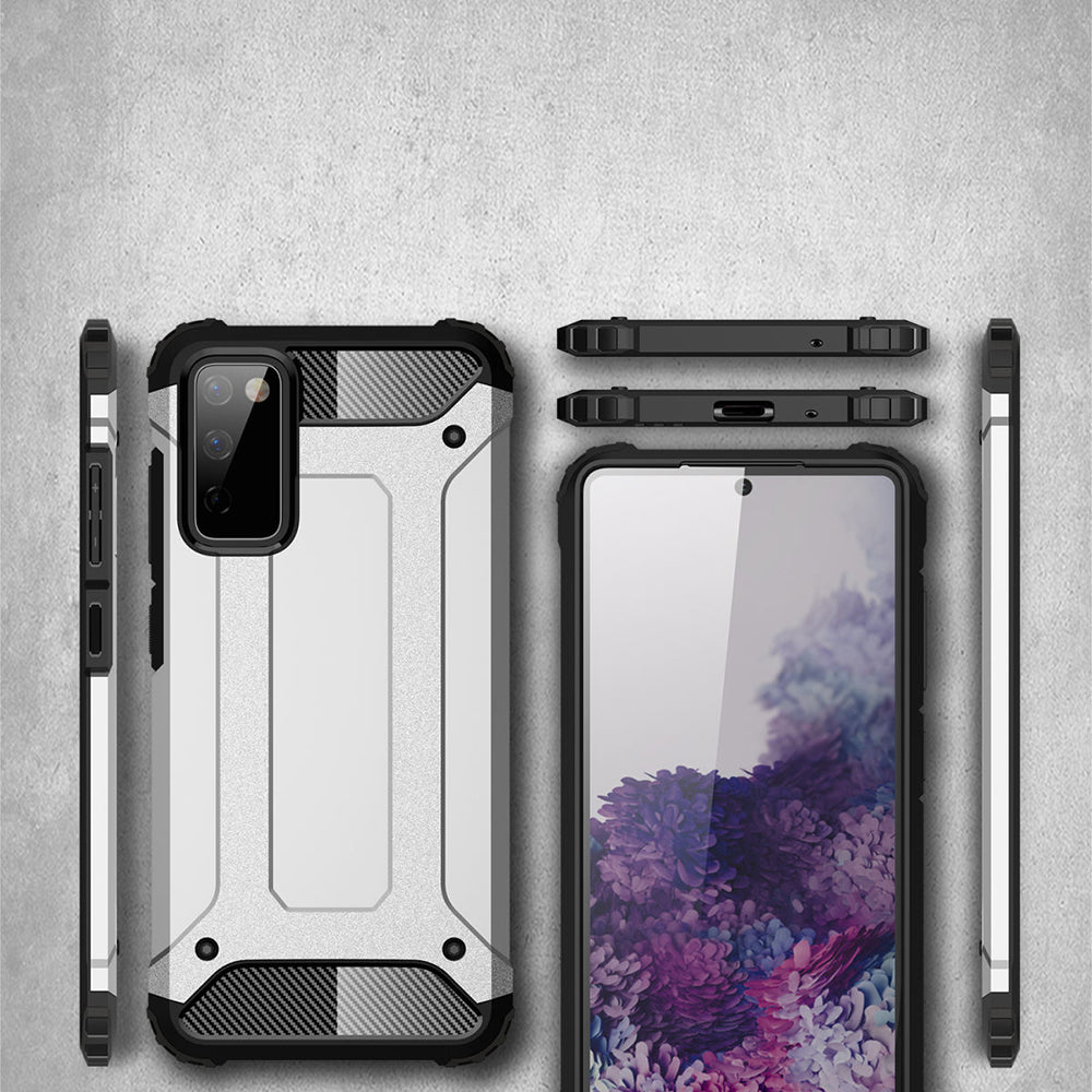 Husa pentru Samsung Galaxy S20 FE 4G / S20 FE 5G - Techsuit Hybrid Armor - Black