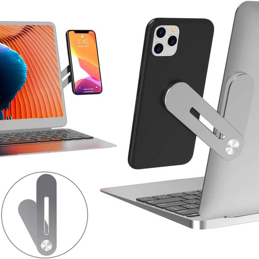Suport Telefon Birou pentru Laptop / Monitor - Techsuit Foldable - Silver