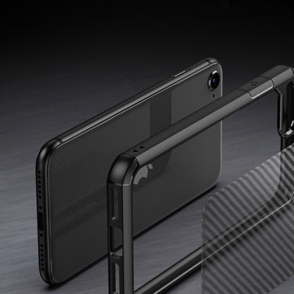 Husa pentru iPhone 7 / 8 / SE 2, SE 2020 / SE 3, SE 2022 - Techsuit CarbonFuse - Black