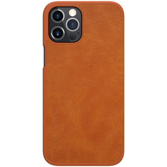 Husa pentru iPhone 12 Pro Max - Nillkin QIN Leather Case - Brown
