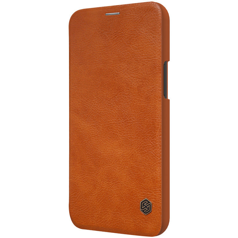 Husa pentru iPhone 12 mini - Nillkin QIN Leather Case - Brown