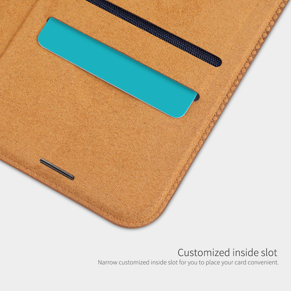 Husa pentru iPhone 12 mini - Nillkin QIN Leather Case - Brown