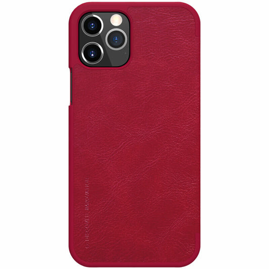 Husa pentru iPhone 12 Pro Max - Nillkin QIN Leather Case - Red