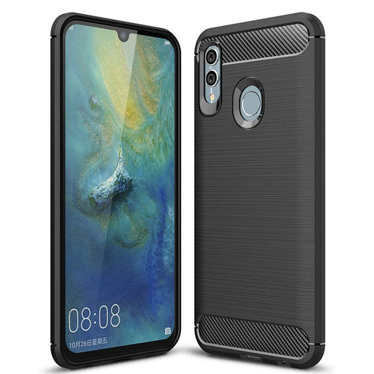 Husa pentru Huawei P smart 2019 / Honor 10 Lite - Techsuit Carbon Silicone - Black