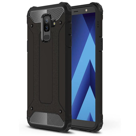 Husa pentru Samsung Galaxy A6 Plus 2018 - Techsuit Hybrid Armor - Black