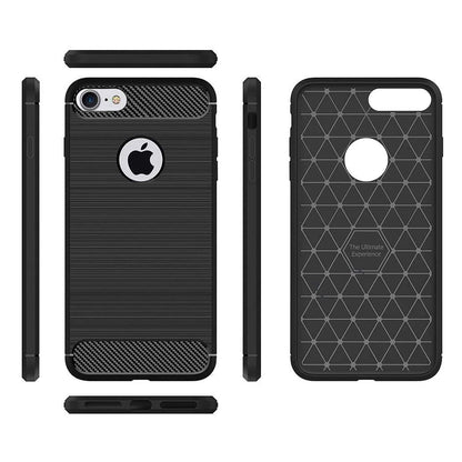 Husa pentru iPhone 6 / 6s - Techsuit Carbon Silicone - Black