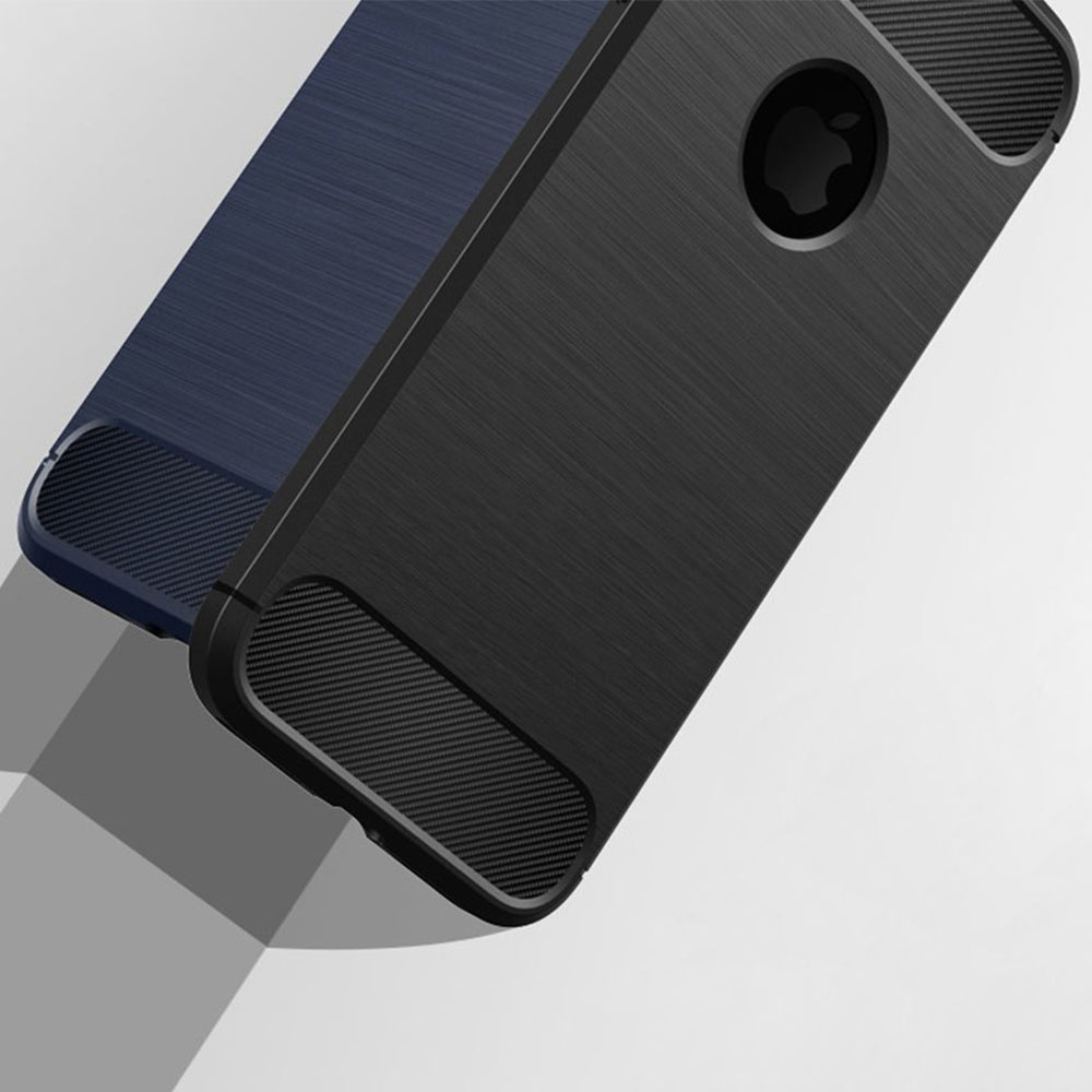 Husa pentru iPhone 7 / 8 - Techsuit Carbon Silicone - Black