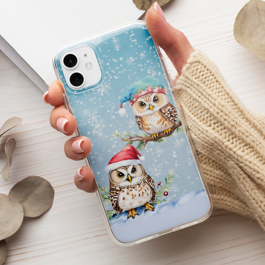 Husa Craciun Santa Owls - Apple iPhone
