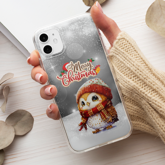 Husa Craciun Merry Christmas Owl - Apple iPhone