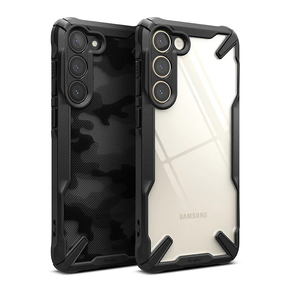 Husa pentru Samsung Galaxy S23 - Ringke Fusion X Design - Camo Black