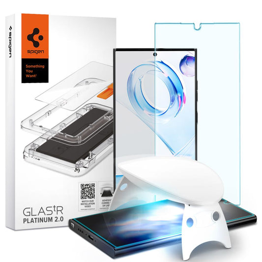 Folie pentru Samsung Galaxy S23 Ultra - Spigen Glas.tR Platinum UV Light - Clear