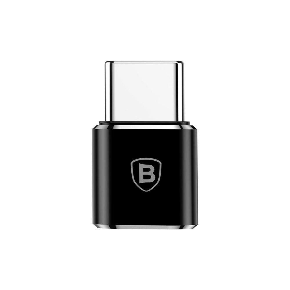 Adaptor OTG Micro-USB la Type-C, 2.4A - Baseus (CAMOTG-01) - Black