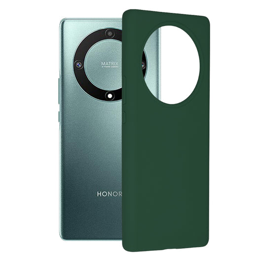 Husa pentru Honor Magic5 Lite - Techsuit Soft Edge Silicone - Dark Green
